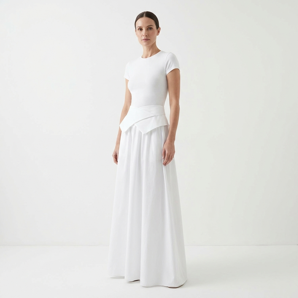 Sola Poplin Maxi Skirt